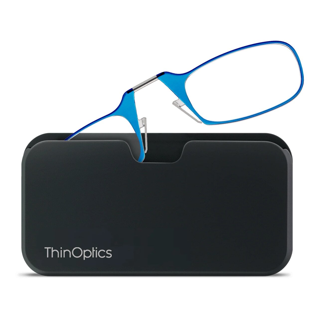 Очки для чтения Thinoptics с классическим черным чехлом/диоптрий +1,50 Синий (1.5BLUBUP)