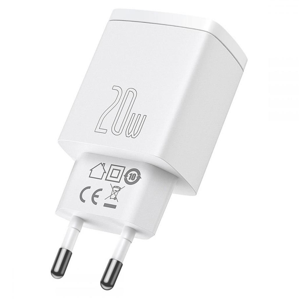 Зарядний пристрій мережевий Baseus Compact Quick Charger 20 W White (CCXJ-B02) Зарядний пристрій мережевий Baseus Compact Quick Charger 20 W White (CCXJ-B02)