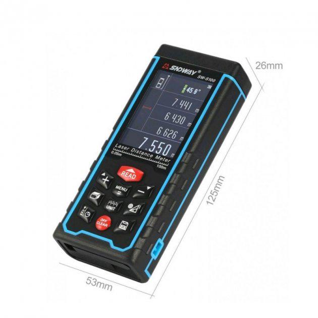 Рулетка профессиональная лазерная Sndway SW-S120 с камерой и большим цветным дисплеем до 120 м. - фото 7 Рулетка профессиональная лазерная Sndway SW-S120 с камерой и большим цветным дисплеем до 120 м. - фото 7