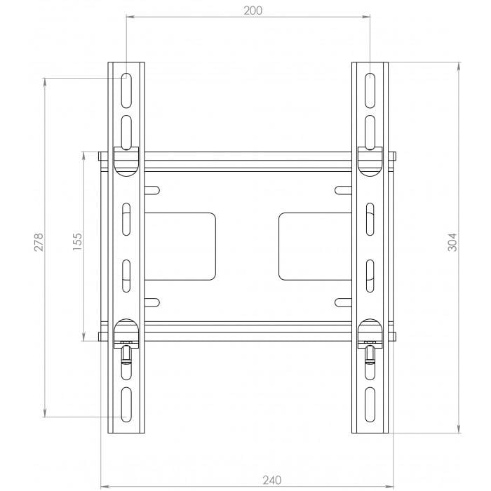 Кронштейн Kvado К-30 32-55'' 200х200 - фото 5