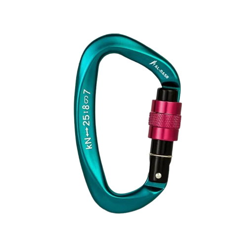 Тяжёлая альпинистская с винтовым замком 25 кН Green (22744)