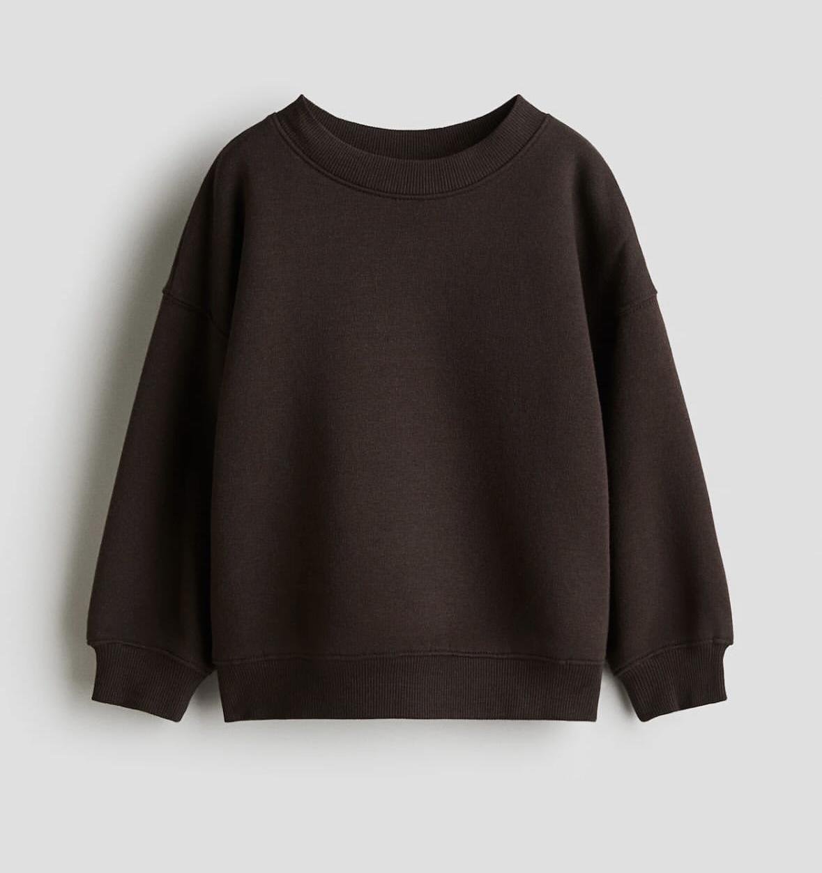 Свитшот детский H&M утепленный 122-128 см Коричневый (7668)