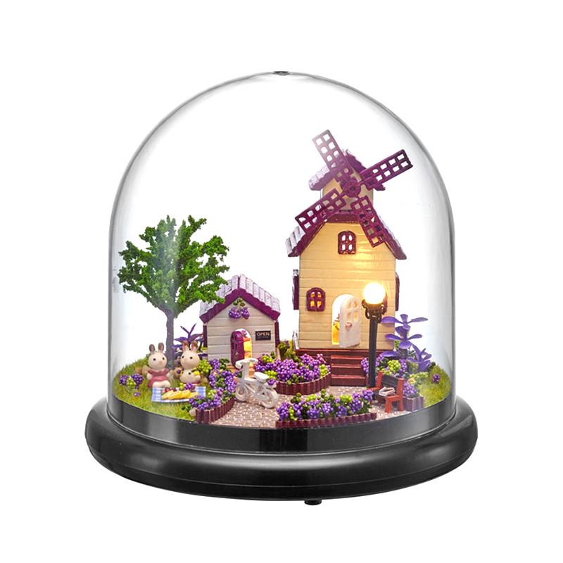 Кукольный дом конструктор под куполом DIY Cute Room ZQW-2019 Лавандовый Прованс