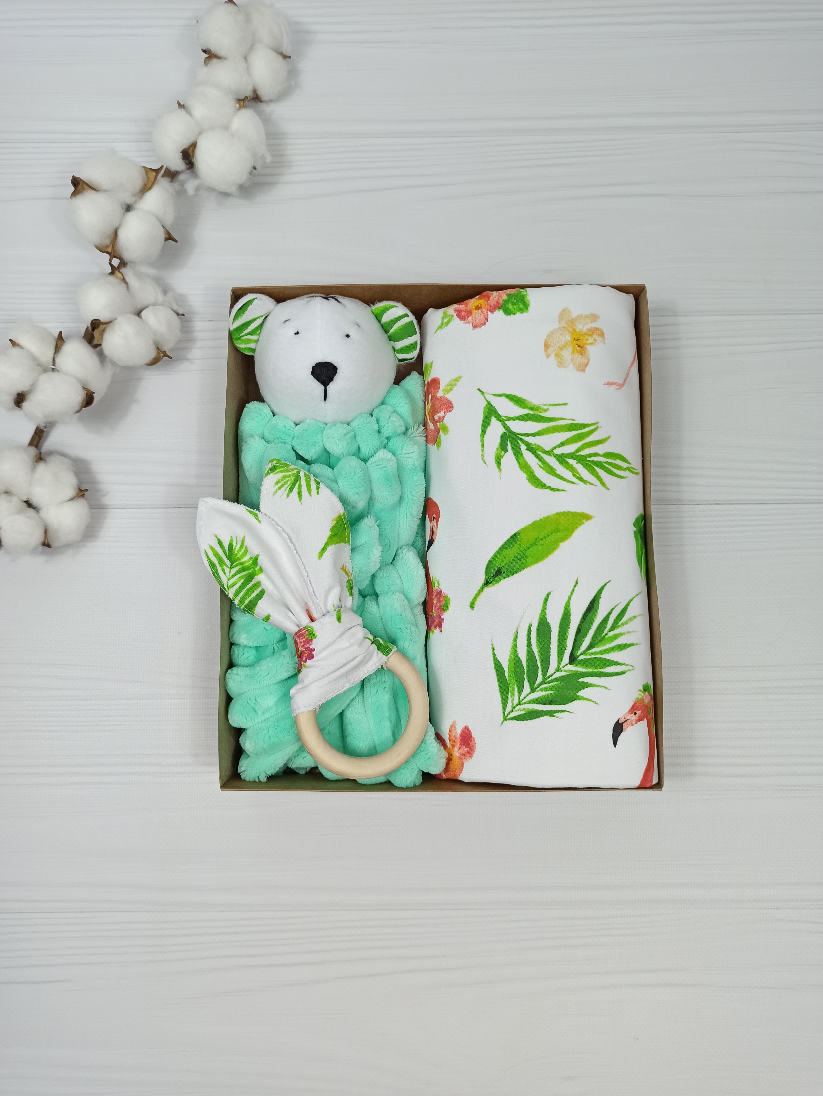 Подарочный набор a.l.babybox Фламинго Мятный (NA 18243222)