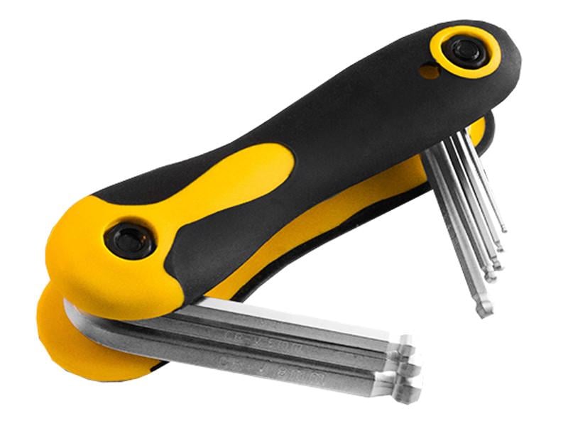 Ключи шестигранные раскладные Lemanso LTL10005 с шаром 7 пр. (2358) Ключи шестигранные раскладные Lemanso LTL10005 с шаром 7 пр. (2358)