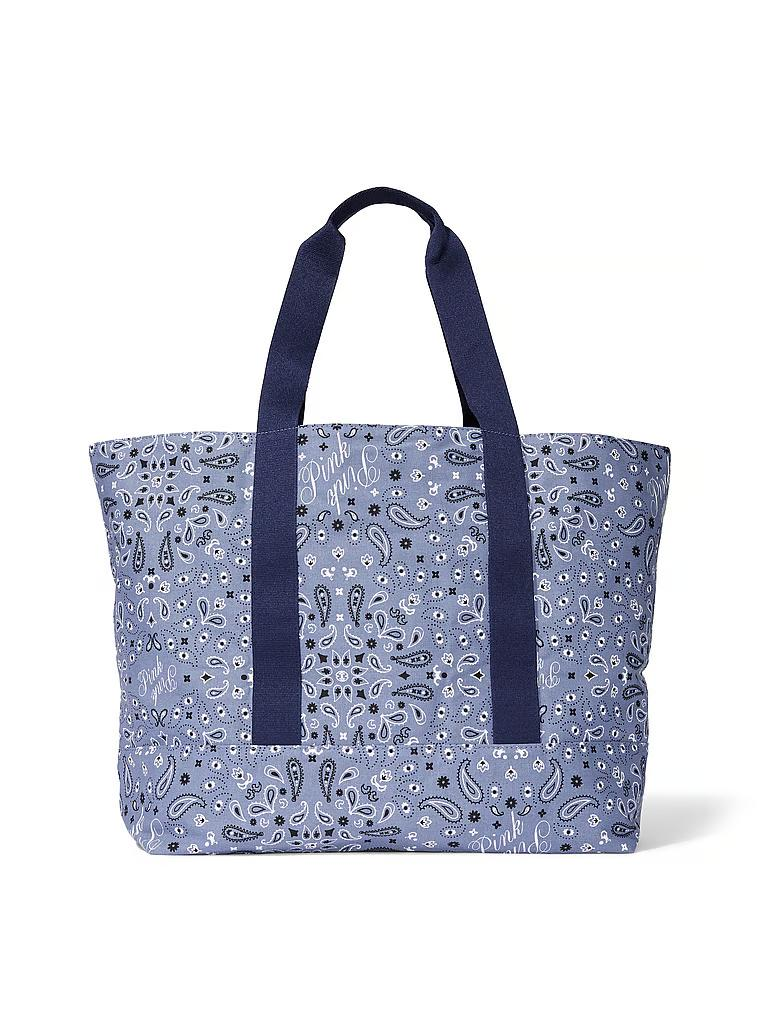 Сумка шопер Victoria's Secret Canvas Tote Bag Синій (23162924)