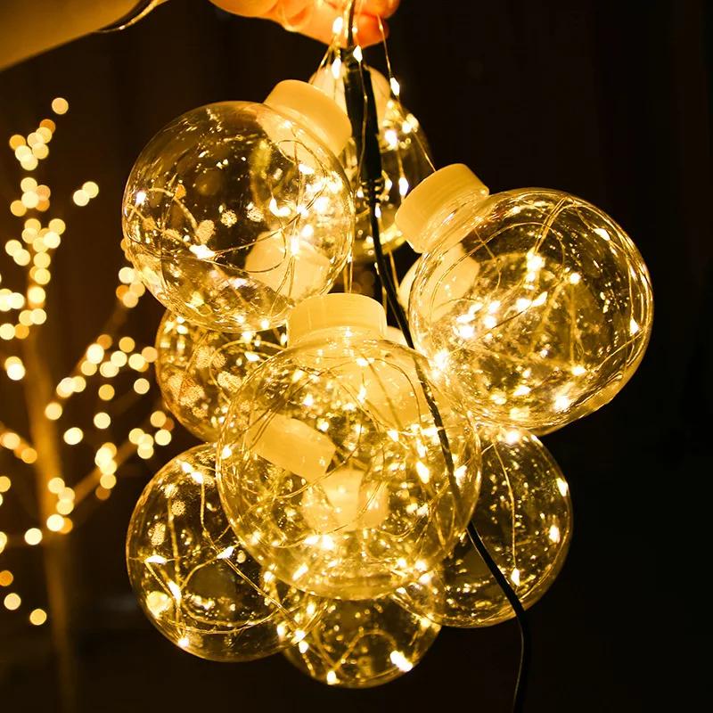 Світлодіодна гірлянда завісу Лампочка 10 Ламп 3х0,7 1,3 м Теплий-білий