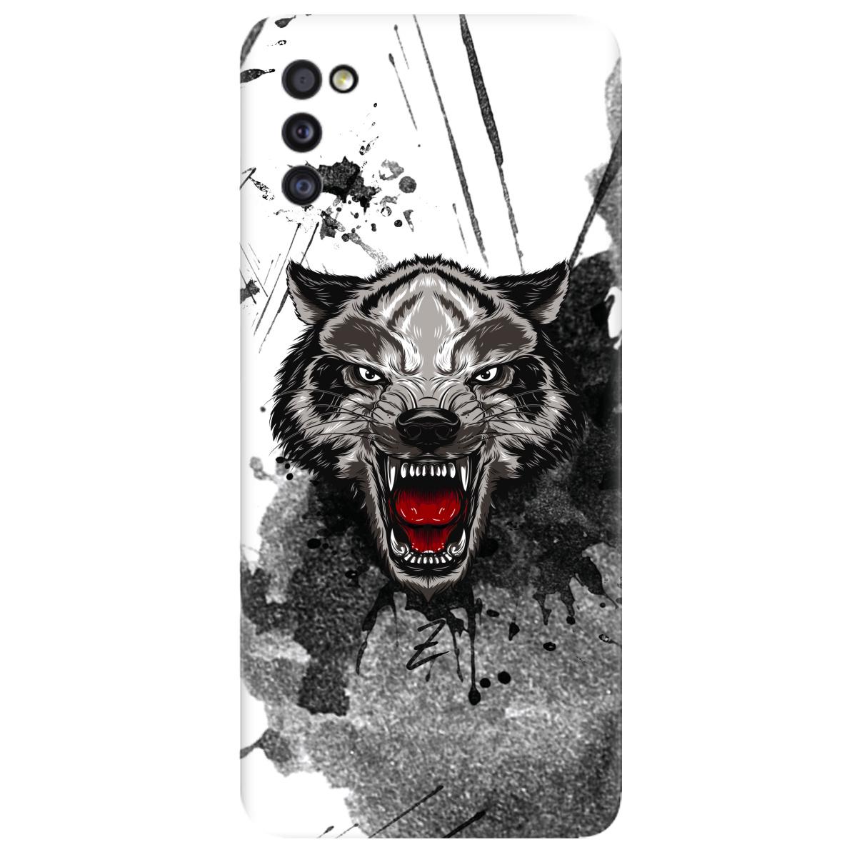 Силиконовый чехол Zorrov для Samsung Galaxy A41 - Angry-Wolf (14120040180089089) - фото 1