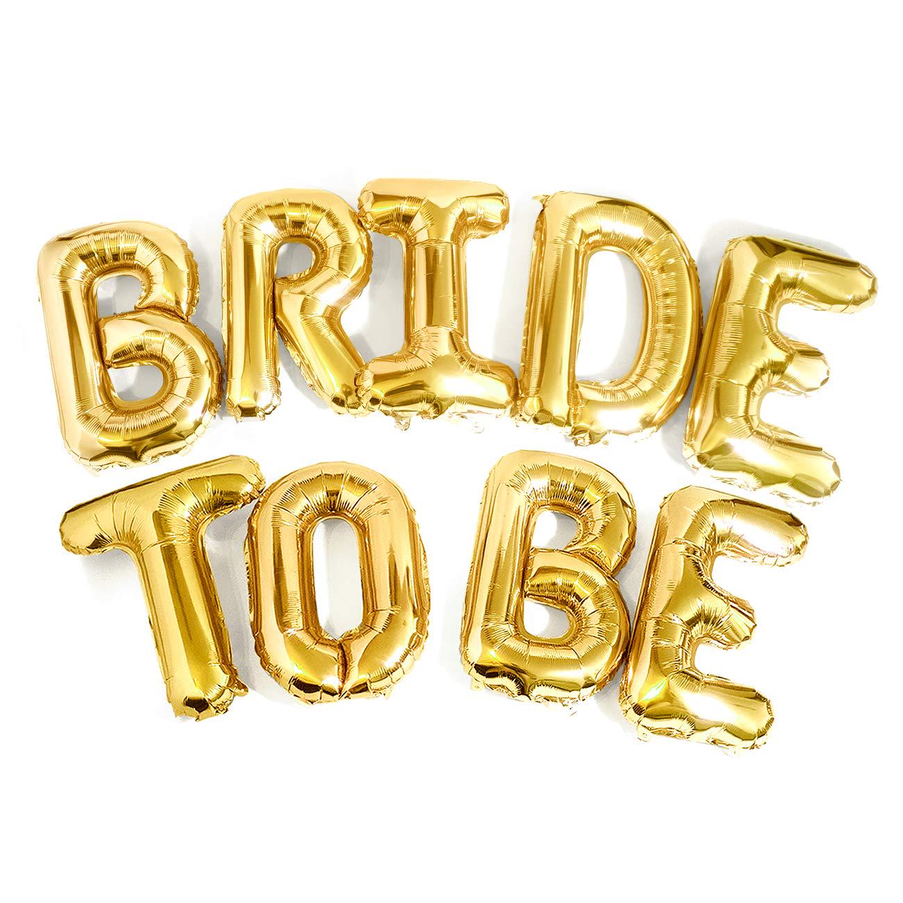 Воздушные шарики фольгированные Bride to be Золотой (02)