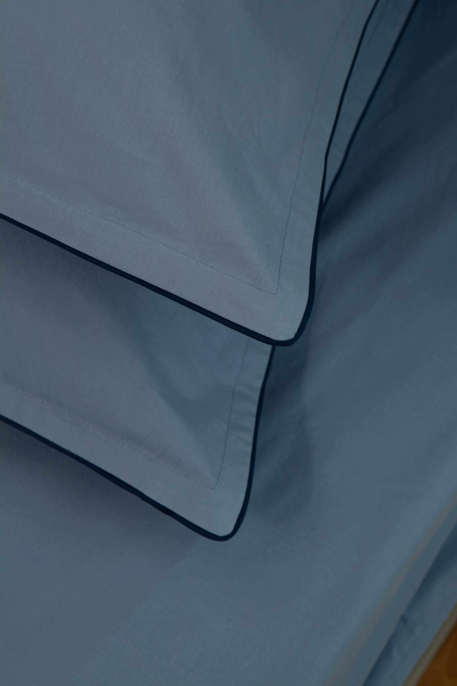 Комплект постельного белья White Dream полуторный 155х215 см вареный хлопок Серо-голубой (2005/2) - фото 5 Комплект постельного белья White Dream полуторный 155х215 см вареный хлопок Серо-голубой (2005/2) - фото 5