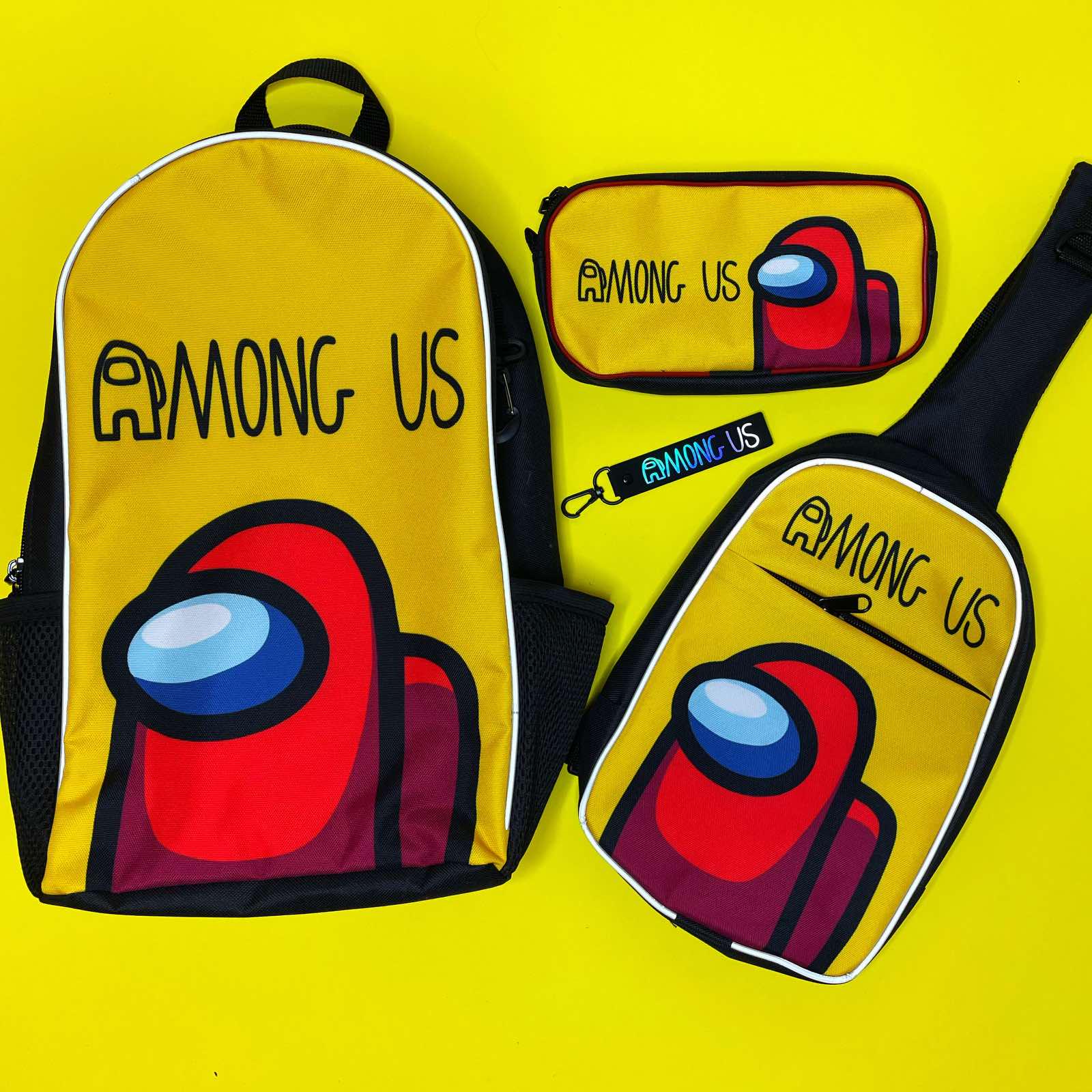 Набір Among Us CrazyBags 4в1 Жовтий (F246K)