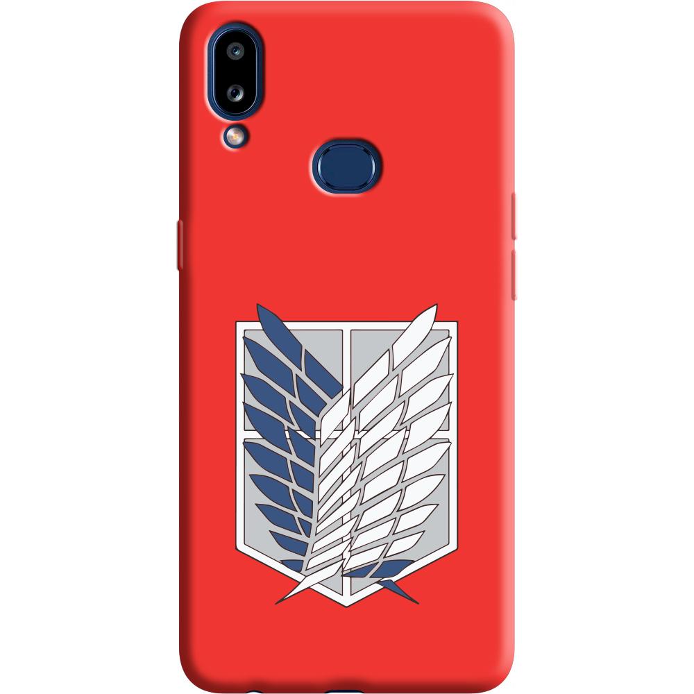 Чохол Boxface Samsung A107 Galaxy A10s Атака Титанів Крила Свободи Червоний силікон  (37944-bk88-38153)