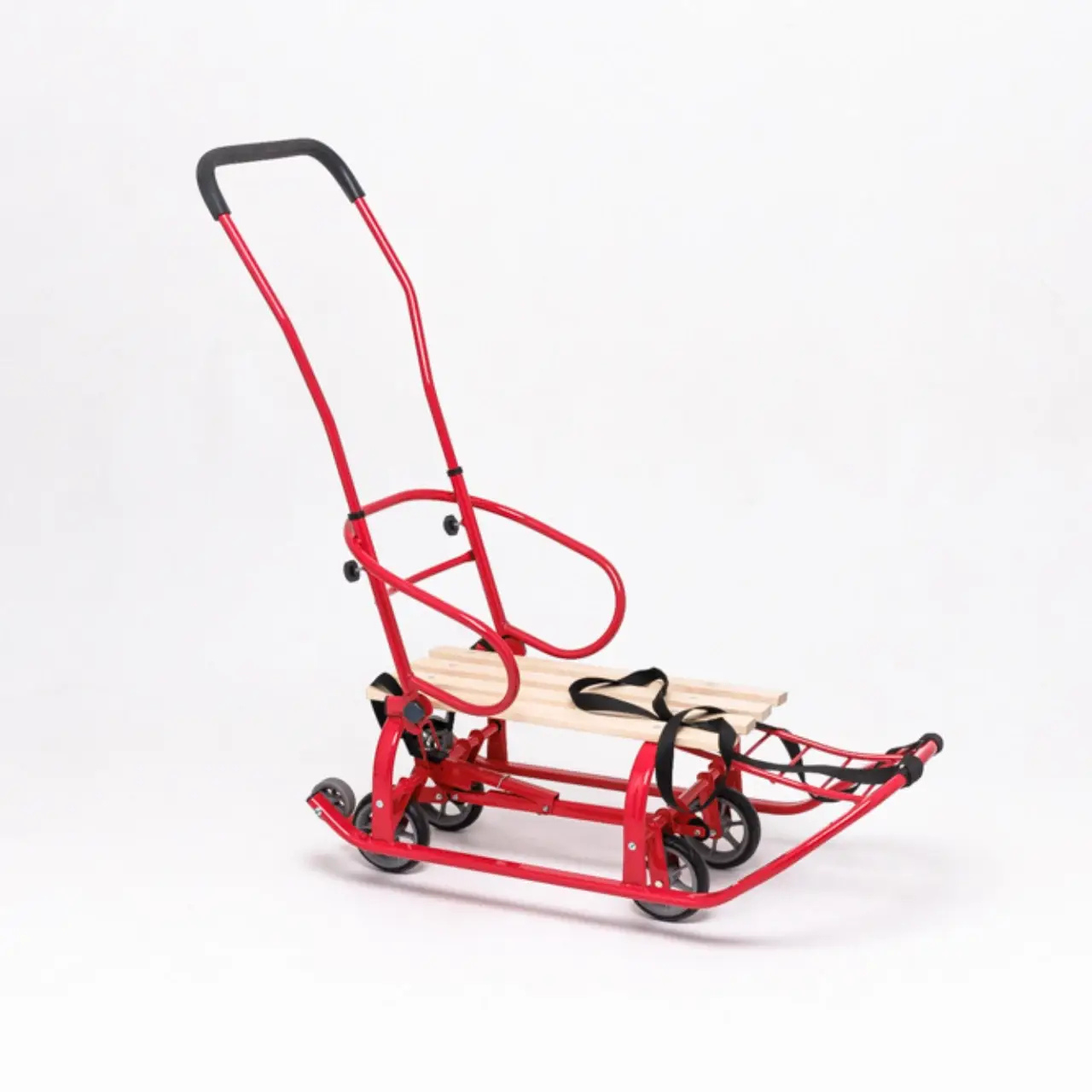 Санки-трансформер детские с колесами Патриот LUX 2026 Красный