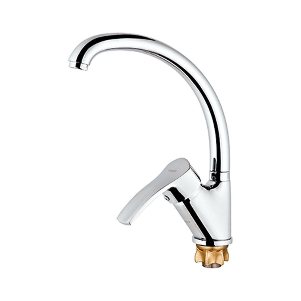 Смеситель для кухни Zegor DYU4-A279 с боковой ручкой на гайке (300112)