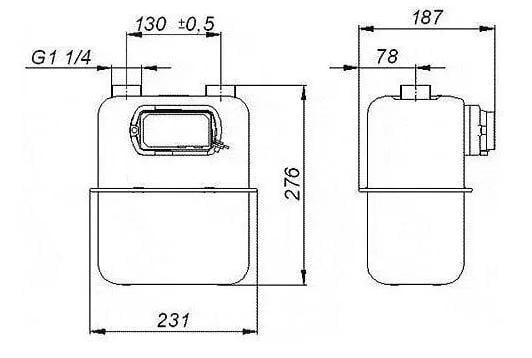 Лічильник газу Metrix UG G6T мембранний зовнішній з термокоректором - фото 2 Лічильник газу Metrix UG G6T мембранний зовнішній з термокоректором - фото 2