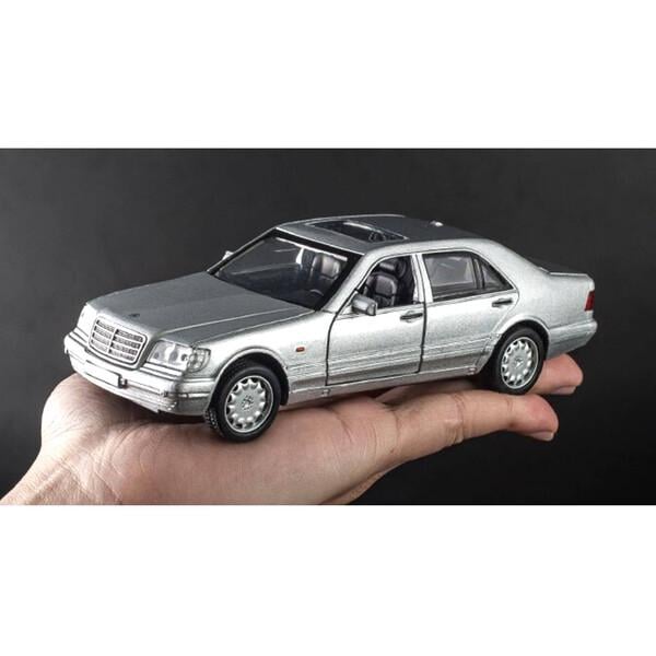 Игрушка машинка Mercedes Benz S-W140 1:32 Серый (59576) - фото 2