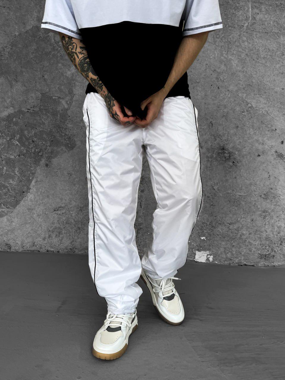 Спортивні штани чоловічі Slide оверсайз M Білий (26456/3/2) - фото 3 Спортивні штани чоловічі Slide оверсайз M Білий (26456/3/2) - фото 3