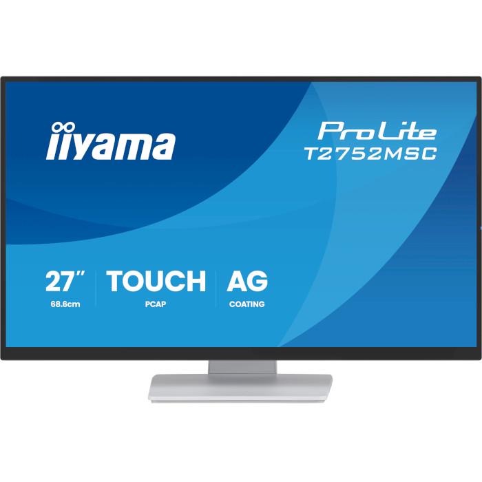 Монитор сенсорный Iiyama ProLite T2752MSC-W1AG White (32534676)