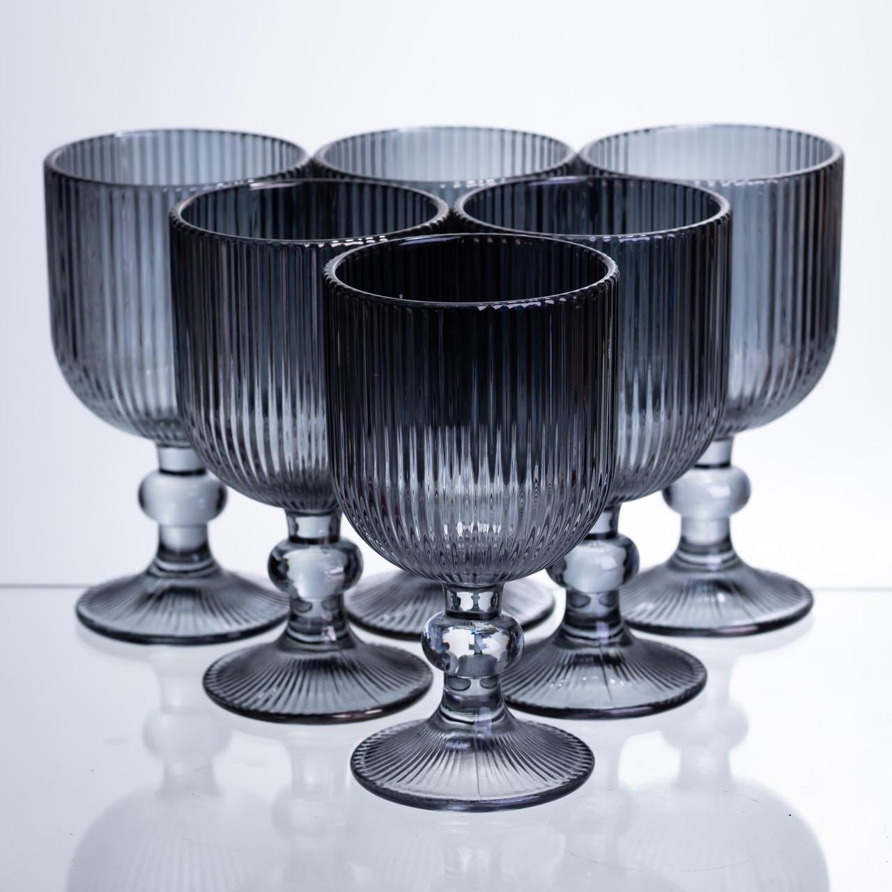 Набор бокала для вина 6 шт. по 240 мл Серый (HP-19-230)