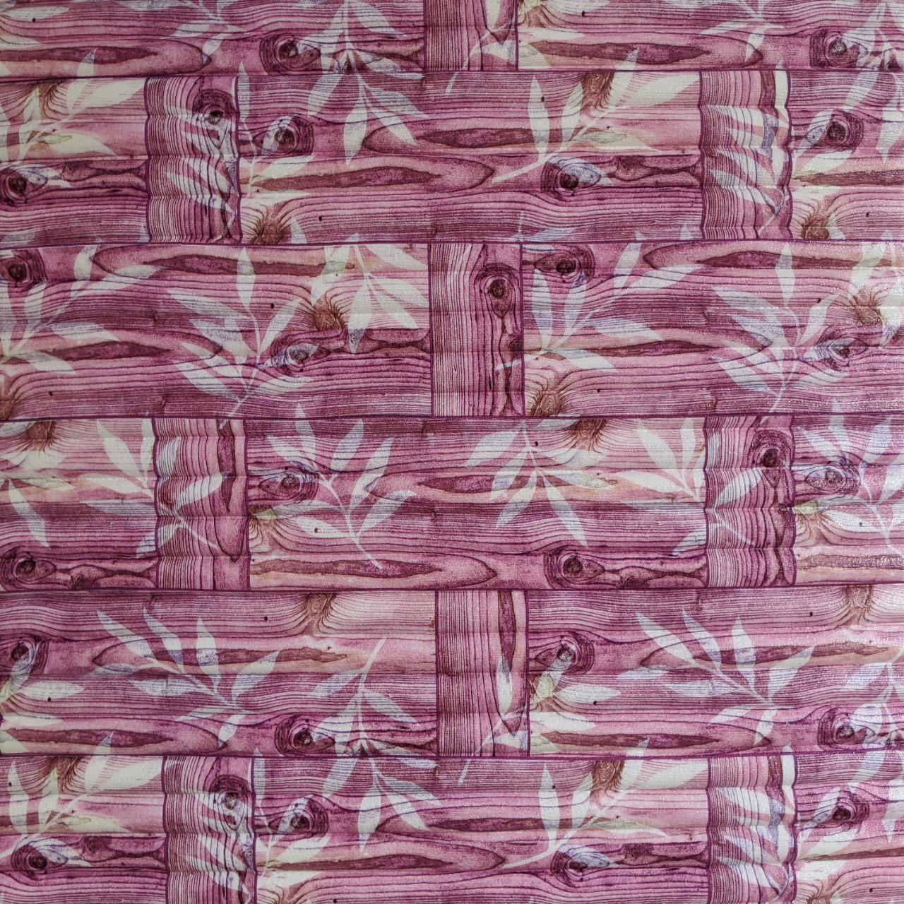 Самоклеящаяся 3D панель Sticker Wall 700x770x5 мм Розовый бамбук (00204)