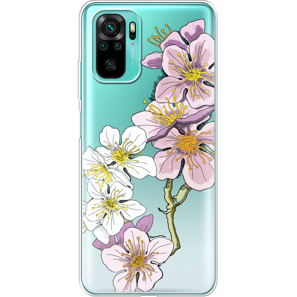 Чехол BoxFace Xiaomi Redmi Note 10 Cherry Blossom Прозрачный силикон (42029-cc4-42029)