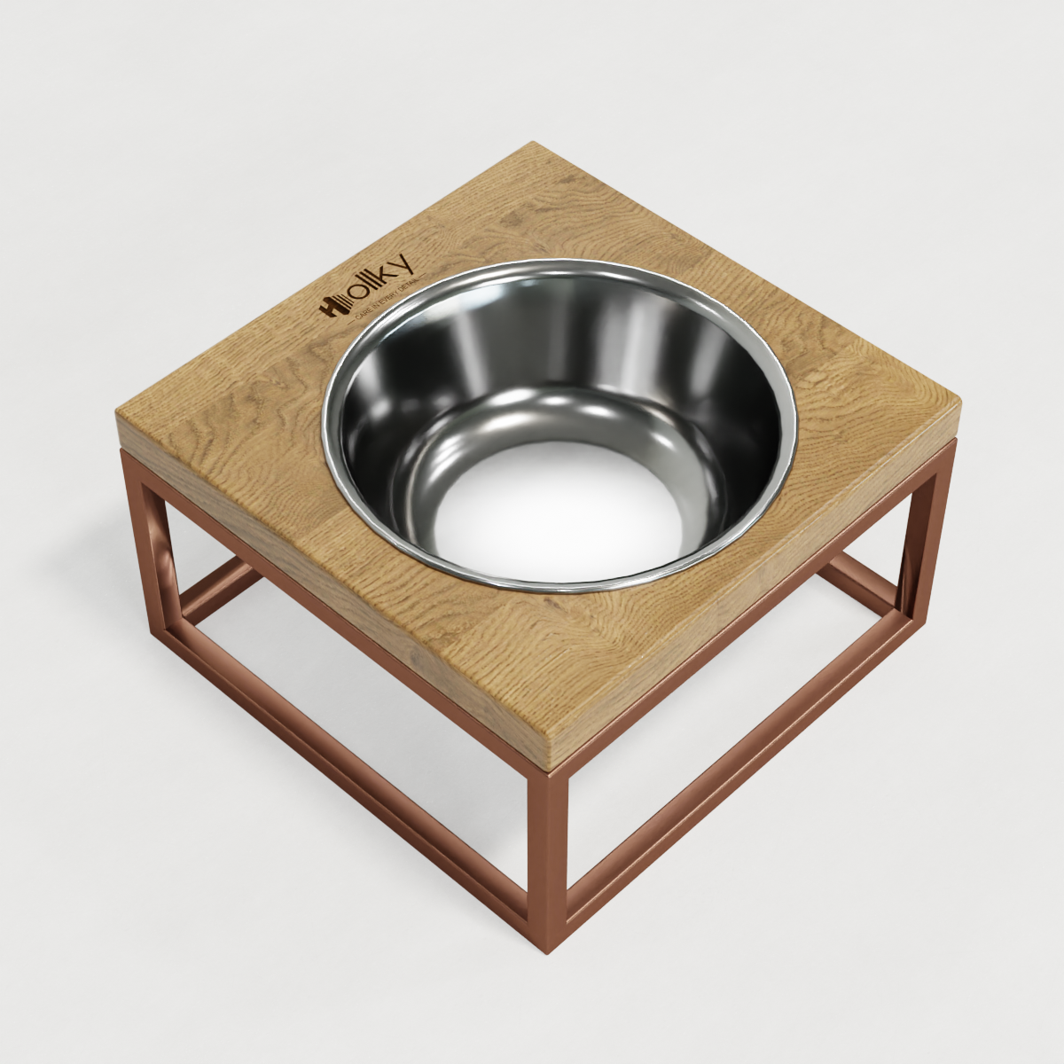 Миска на подставке для кошек и средних собак Hollky Base Solo M 0,8 л (M-212110-GLNT) - фото 7 Миска на подставке для кошек и средних собак Hollky Base Solo M 0,8 л (M-212110-GLNT) - фото 7