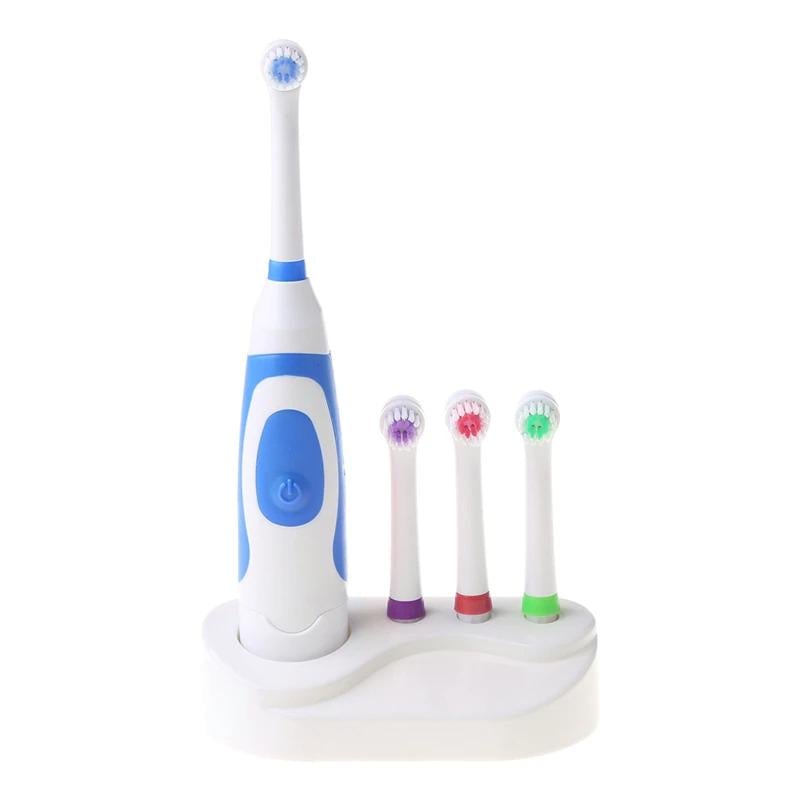 Электрическая зубная щетка ToothBrush-07 4 насадки Синий (acc4d3a5)