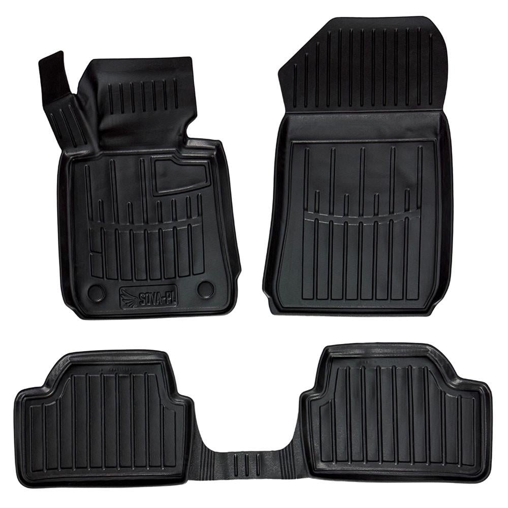Коврики в салон SOVA-PL для BMW 1 E87 2004-2011 резиновые 5 шт. Черный (28800459)