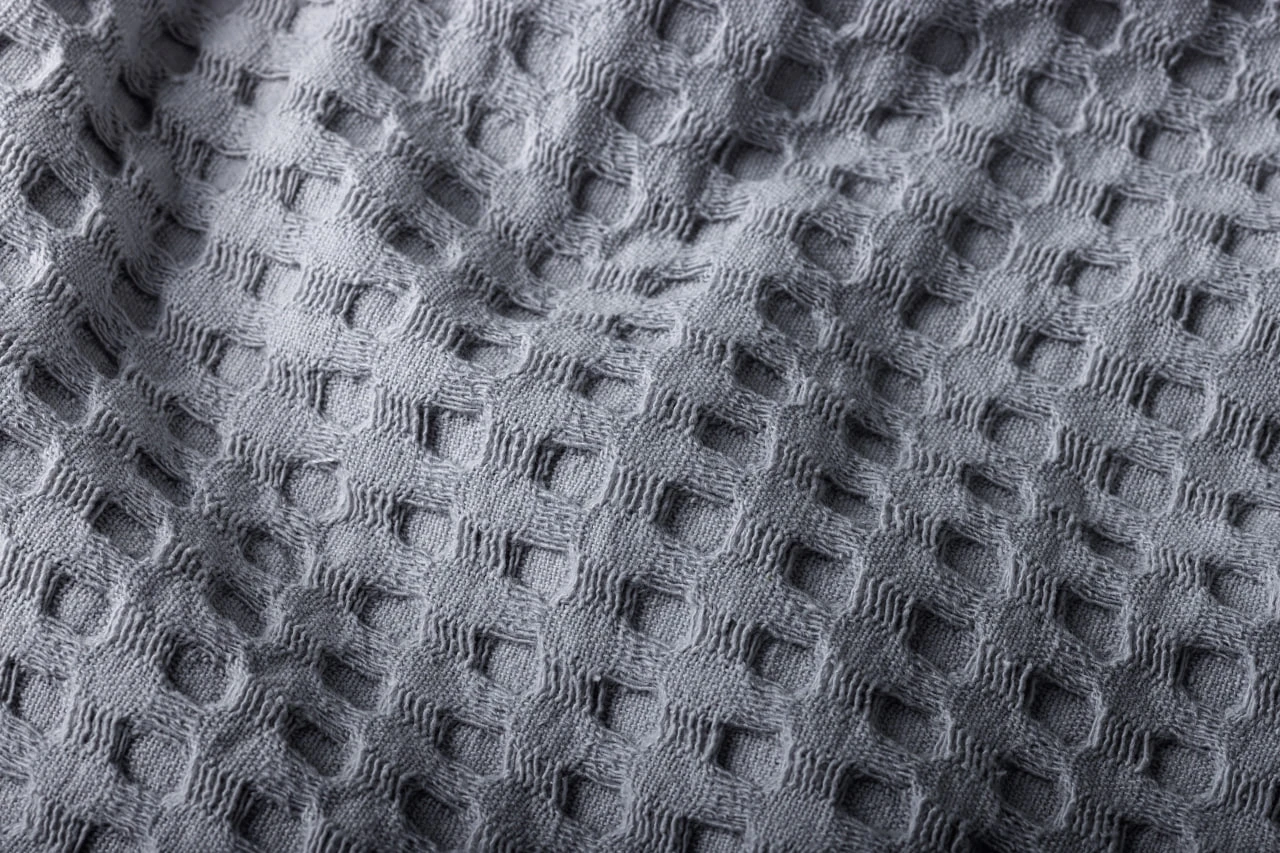 Плед вафельный HYGG семейный 230х250 см Светло-серый (311194) - фото 5