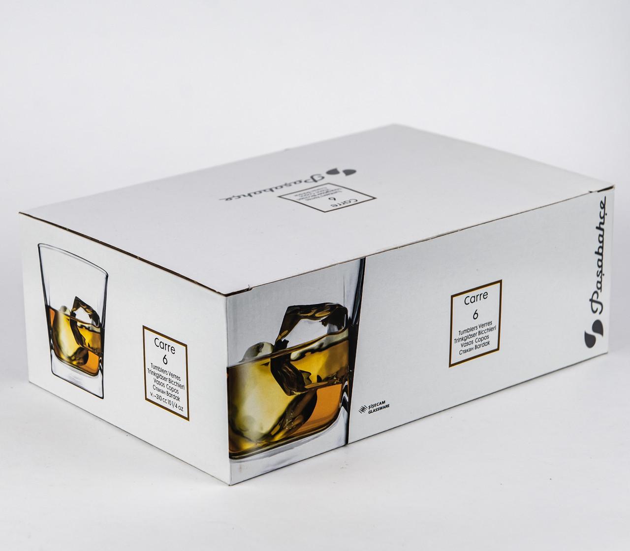 Набор стаканов для виски Pasabahce Carre 6 шт. 310 мл (41290)