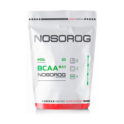 Амінокислота BCAA для спорту Nosorog Nutrition BCAA 8:1:1 400 г 80 порцій Unflavored