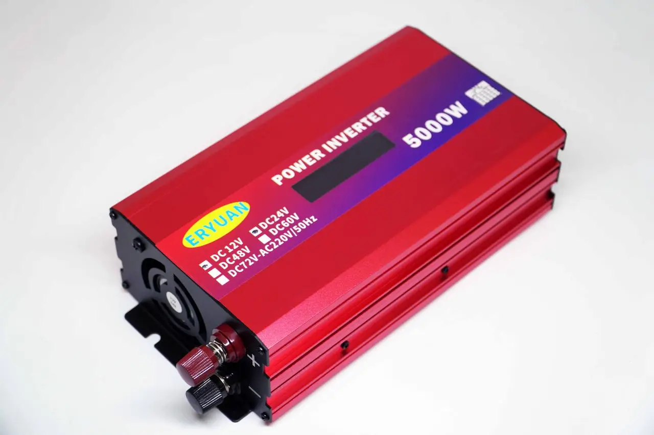 Інвертор автомобільний ERYUAN 12V-220V 5000W з LCD дисплеем та вольтметром (21039357) - фото 4 Інвертор автомобільний ERYUAN 12V-220V 5000W з LCD дисплеем та вольтметром (21039357) - фото 4
