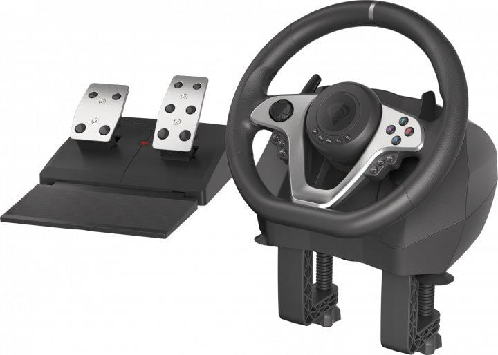 Руль игровой Genesis Seaborg 400 с педальным блоком ПК/Xbox 360/Xbox One/PlayStation 3/PlayStation 4/Nintendo Swich Черный (400)