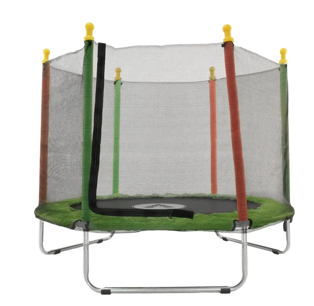 Батут дитячий Atleto KRB10 із захисною сіткою на металевих опорах 160 см Зелений (132-76-42400220) - фото 6 Батут дитячий Atleto KRB10 із захисною сіткою на металевих опорах 160 см Зелений (132-76-42400220) - фото 6
