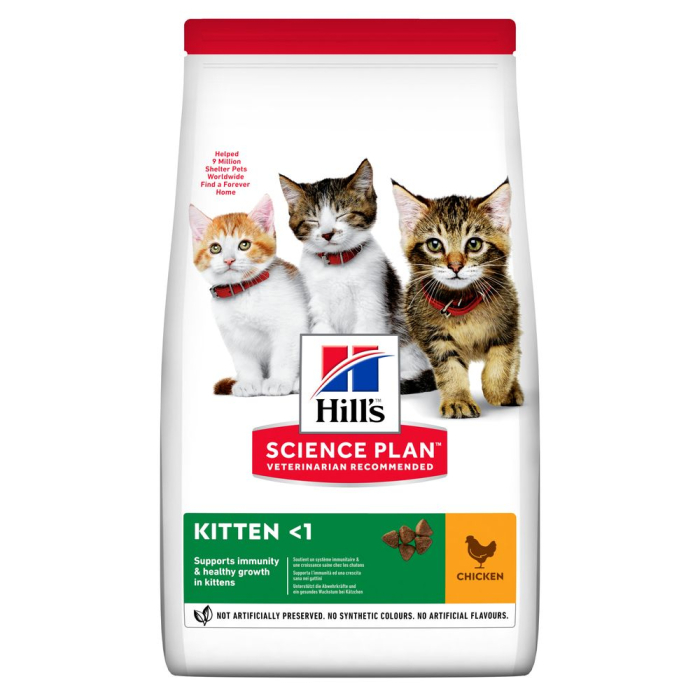 Корм сухой для кормящих котят/беременных и кошек Hills Science Plan Kitten курица 3 кг