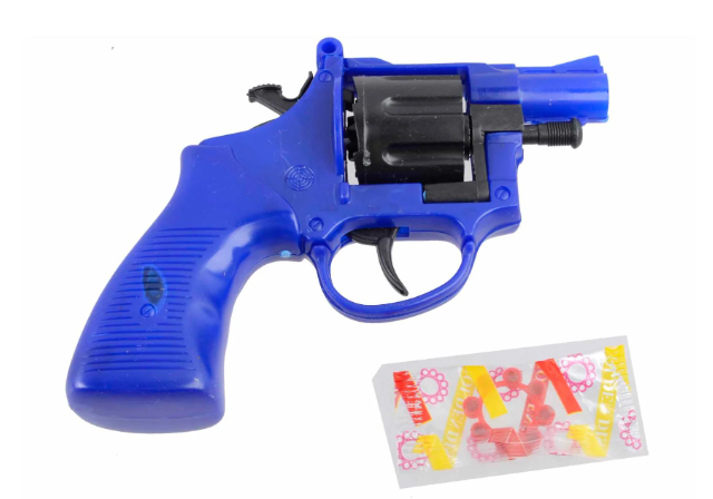 Дитячий іграшковий револьвер під пістони в комплекті 1 пістон на 8 пострілів 13x11 см (MTT-91638) Дитячий іграшковий револьвер під пістони в комплекті 1 пістон на 8 пострілів 13x11 см (MTT-91638)