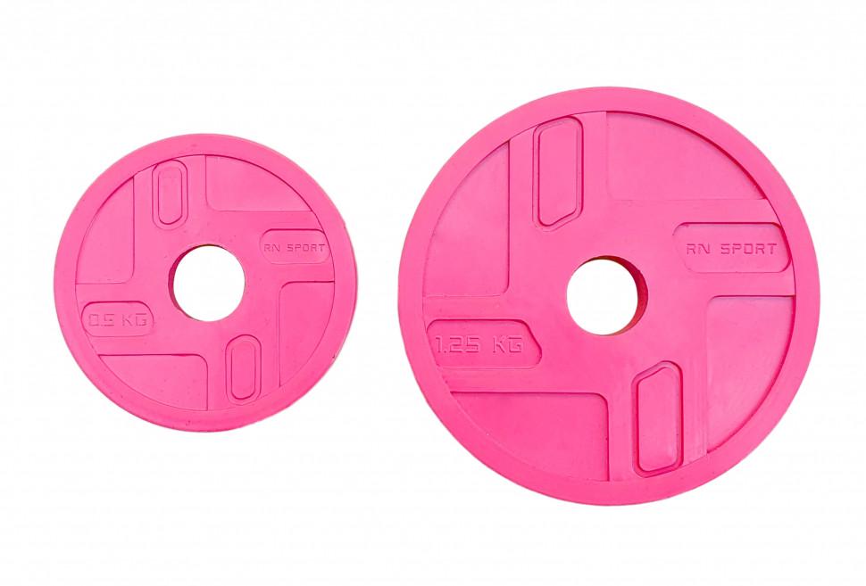 Гантель разборная обрезиненная RN-Sport 7 кг Розовый (Аrn-sport9) - фото 2 Гантель разборная обрезиненная RN-Sport 7 кг Розовый (Аrn-sport9) - фото 2