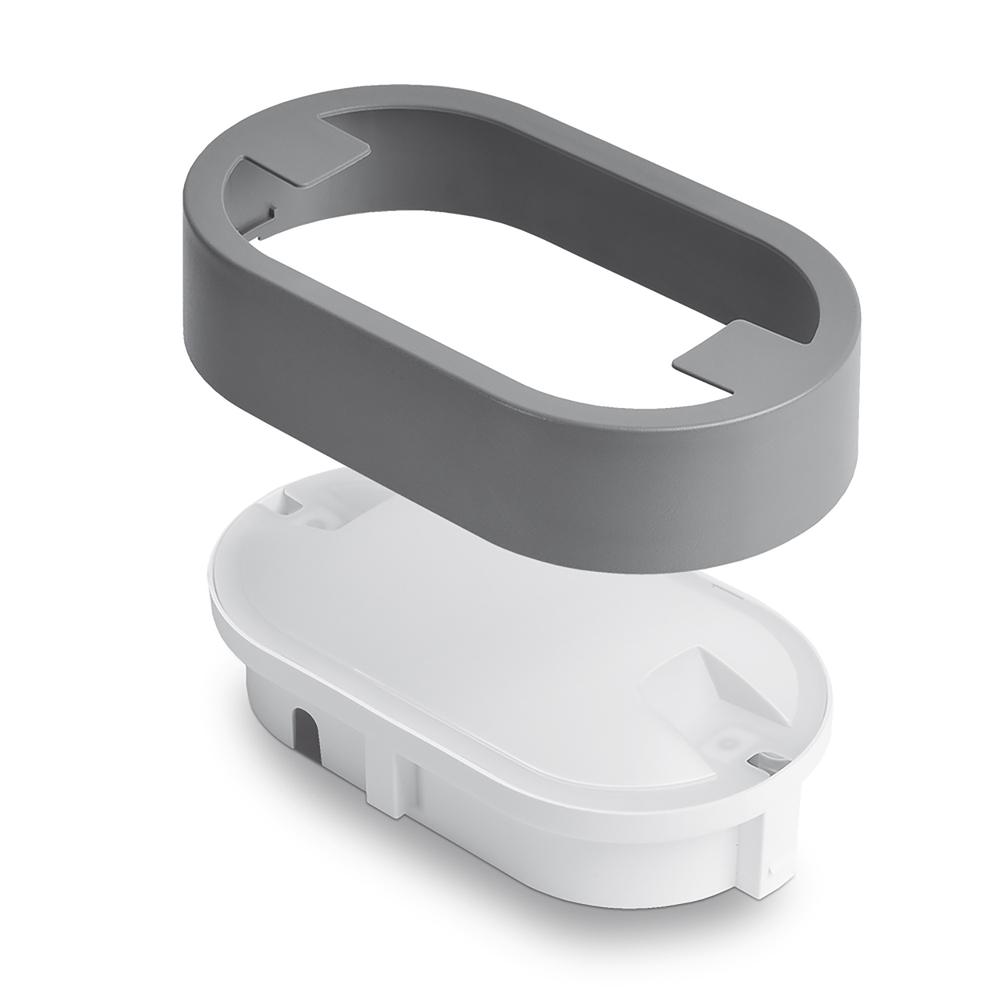 Светильник Videx 15W 5000K IP65 овальный Серый (11456) - фото 3 Светильник Videx 15W 5000K IP65 овальный Серый (11456) - фото 3