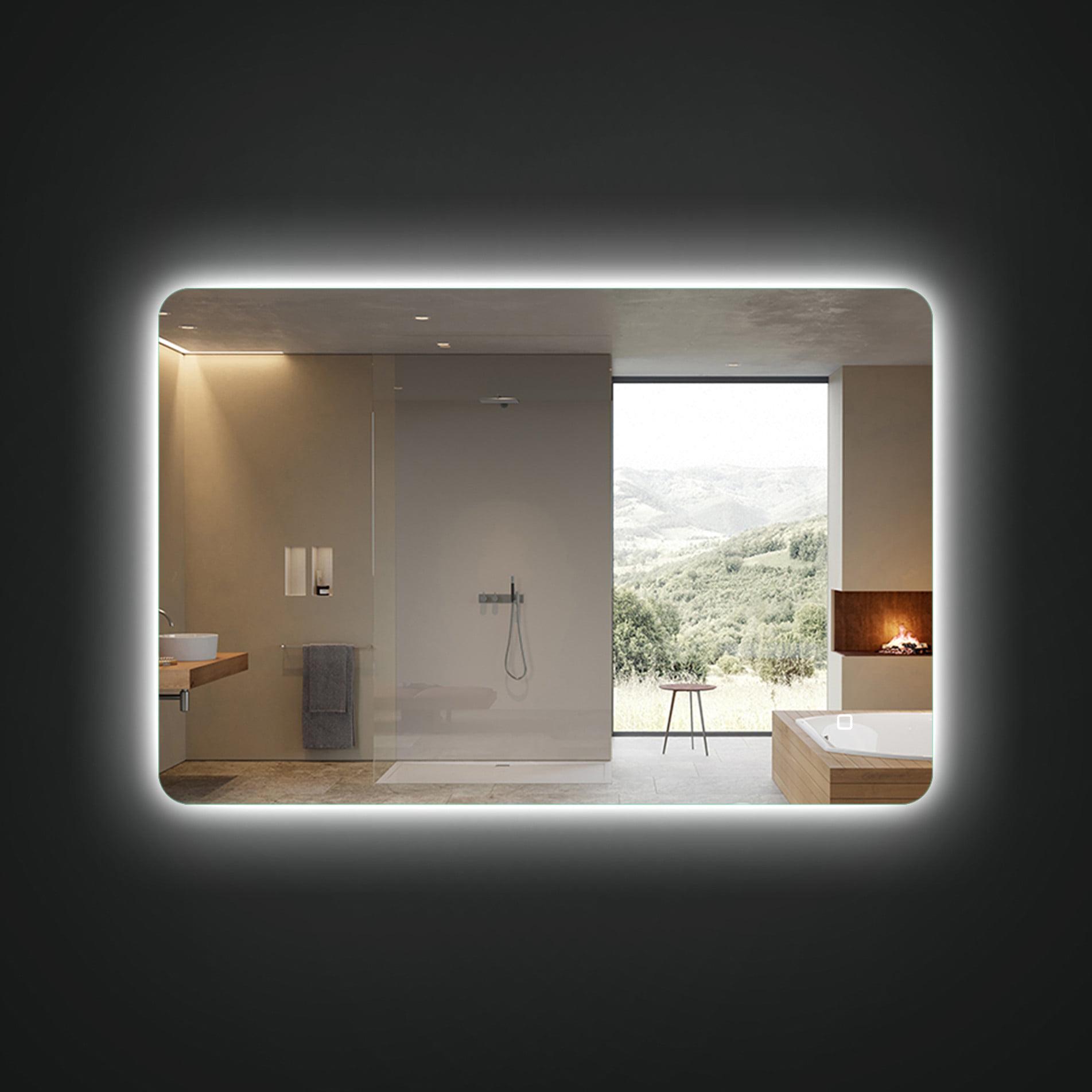 Зеркало Dim Dzerkal ROVETO с LED-подсветкой + сенсорное управление + подогрев 80х160 см (1955)