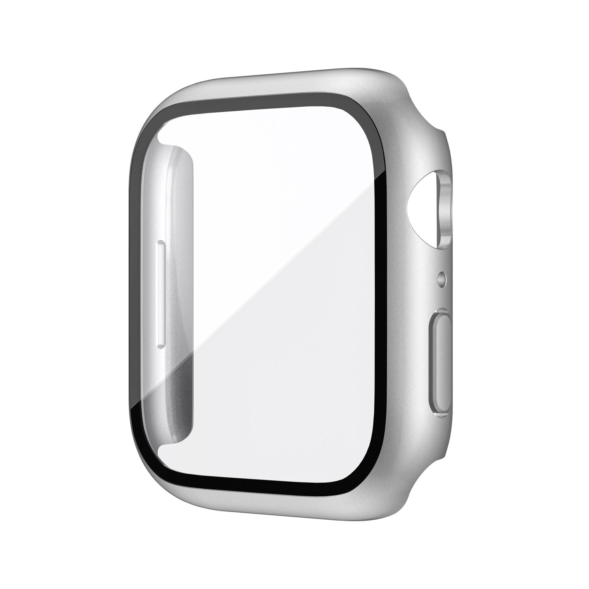 Чехол защитный со стеклом Choice для Apple Watch 41 мм Silver (355138530)