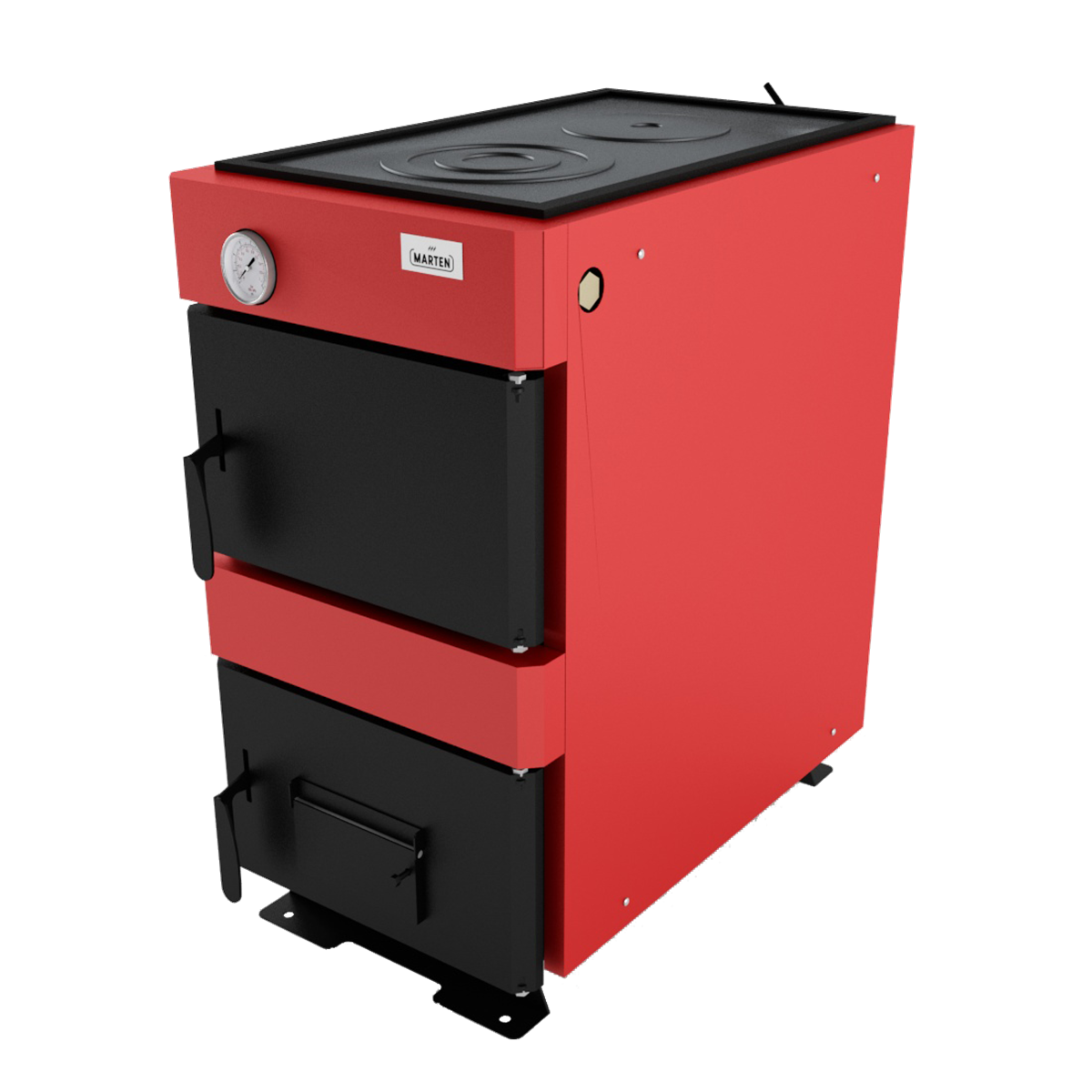 Котел твердотопливный с двойной варочной поверхностью Marten Base MB-17V 17 кВт