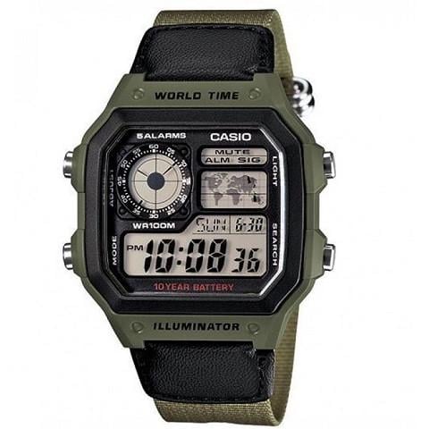 Наручные часы Casio AE-1200WHB-3BVDF кварцевые (11781538)