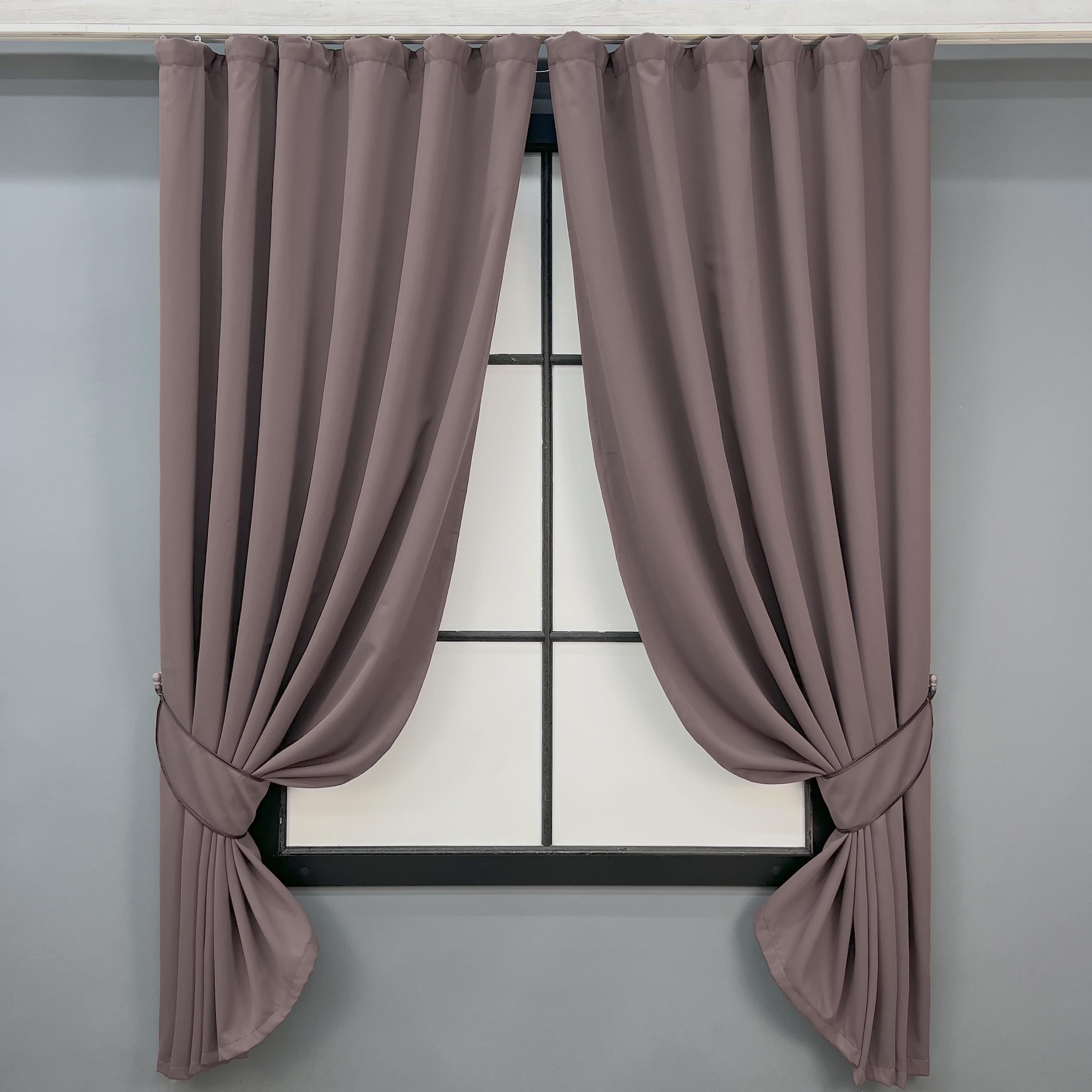 Комплект коротких штор VR-Textil Блэкаут Midnight №1233ш 140х170 см 2 шт. Бурый (35-0437)