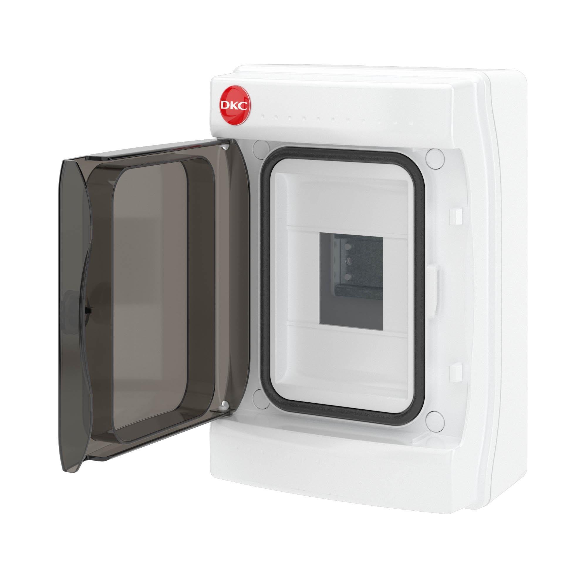 Щит розподільний ДКС RAM BASE 4 модуля пластик 210х143х102 мм Прозорий (85604) - фото 3 Щит розподільний ДКС RAM BASE 4 модуля пластик 210х143х102 мм Прозорий (85604) - фото 3