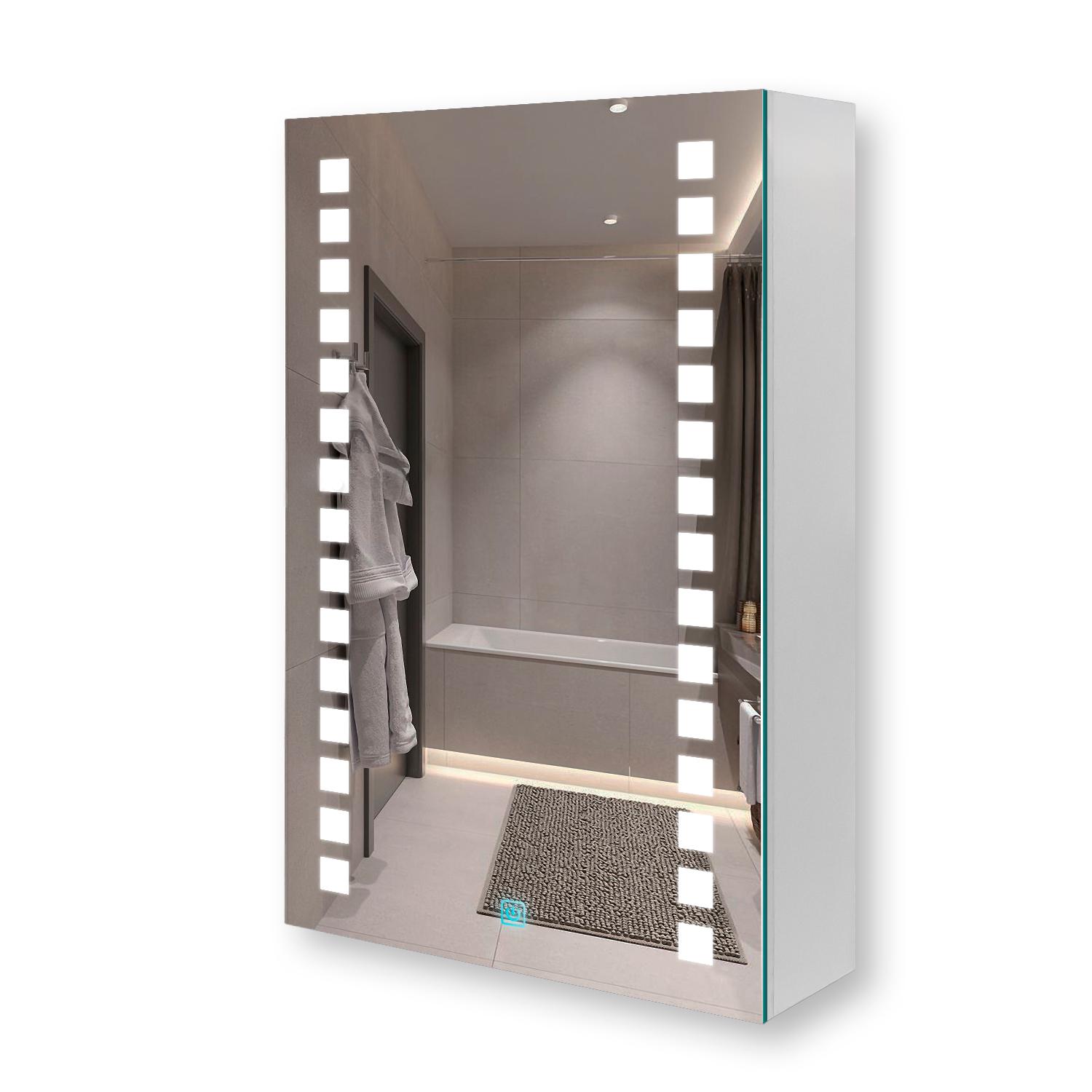 Зеркальный шкаф Premium G12-40 с LED-подсветкой и сенсорной кнопкой