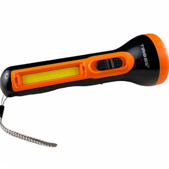 Фонарь ручной аккумуляторный Tiross TS-1855 220Lm Orange (584480)