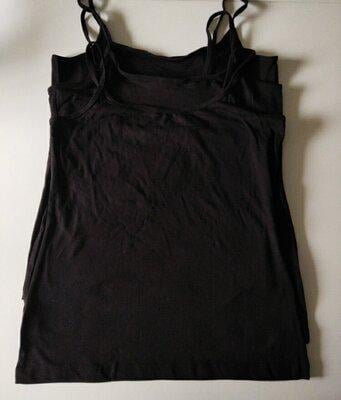 Набір майок жіночих Esmara бавовняних 3 шт. M Чорний