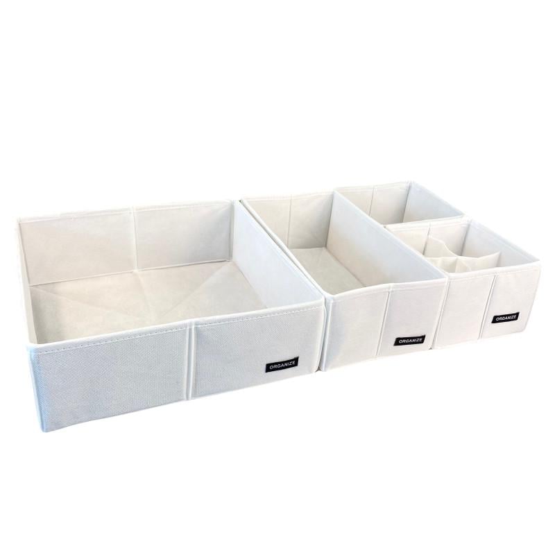 Набір органайзерів в дитячий комод MIDI Білий (Wh-midi) - фото 4 Набір органайзерів в дитячий комод MIDI Білий (Wh-midi) - фото 4