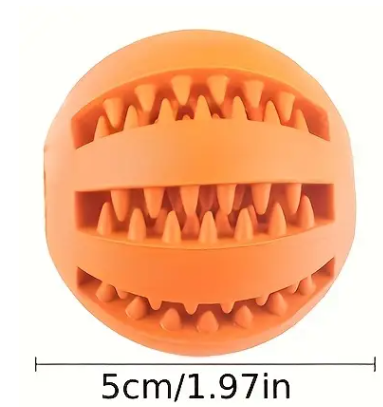 Игрушка-мяч для собак интерактивная/жевательная/дозатор лакомства и чистка зубов (2006) - фото 2