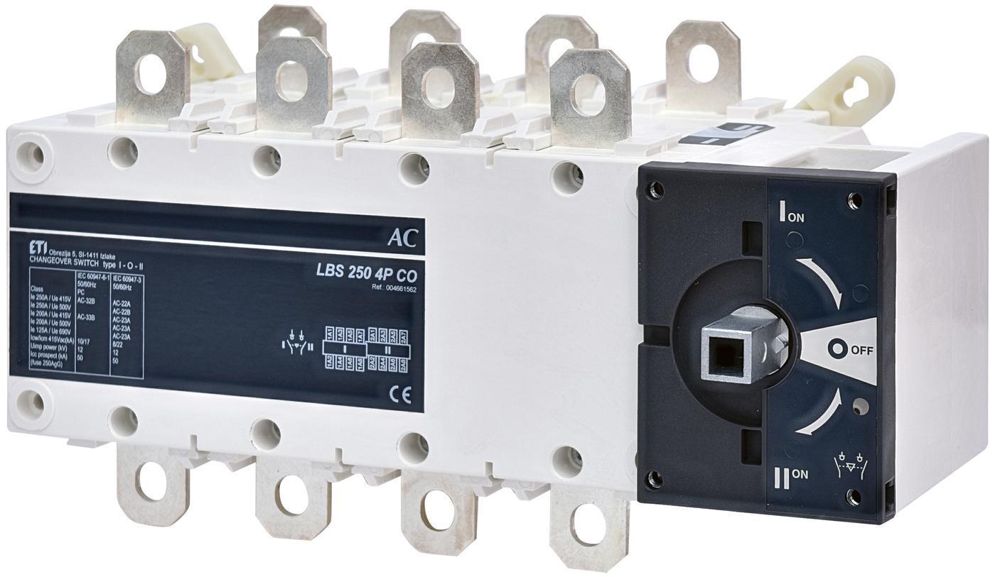 Перемикач навантаження ETI LBS CO 4P 250 "1-0-2" 250А (4661562)